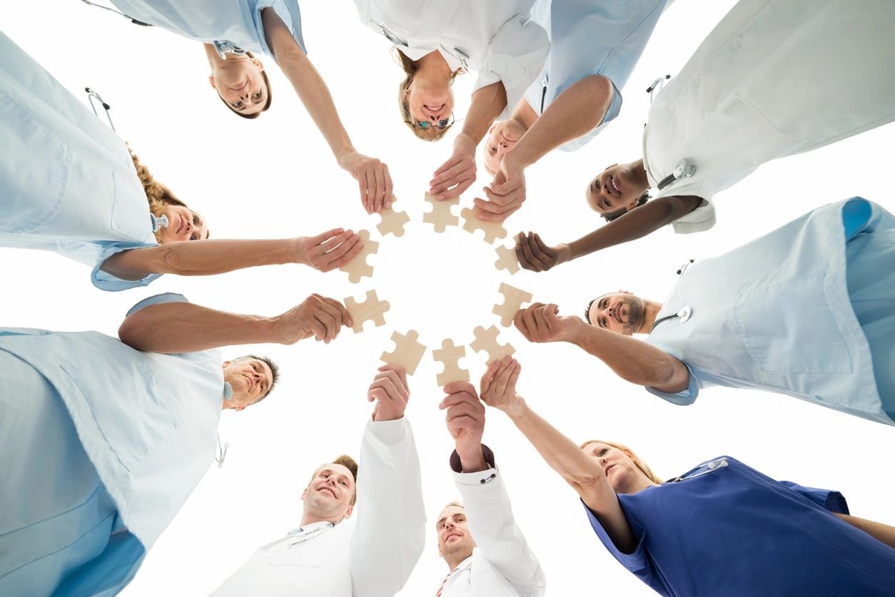 Medical professionals team collaboration